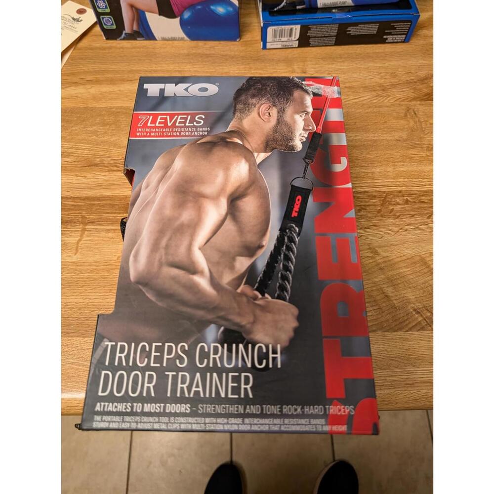 TKO 7 Levels Triceps Crunch Door Trainer Resistance Bands
